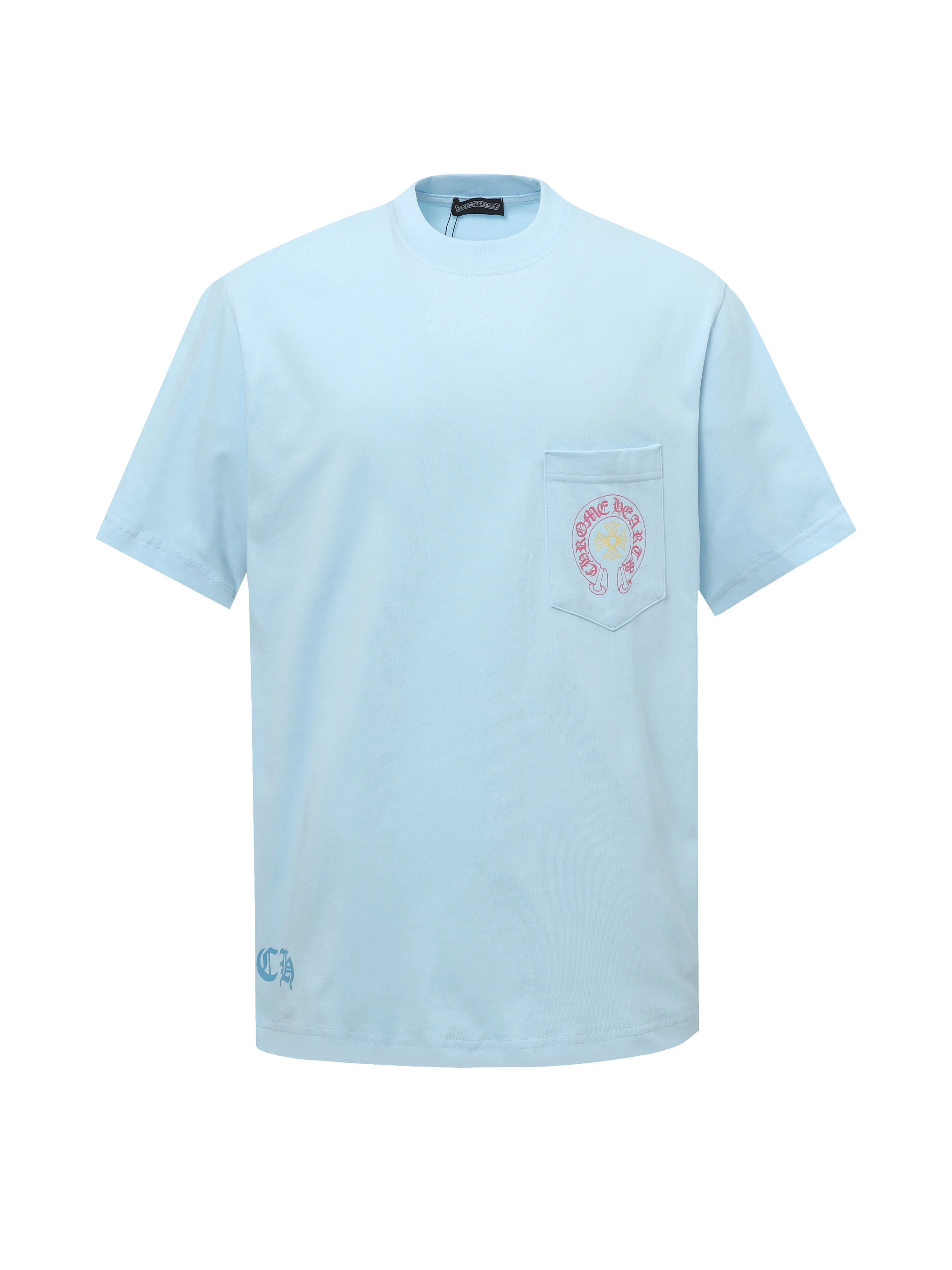 🅿️170 CHROME HEARTS/Chrome Heart CH pink Sanskrit scroll printed short-sleeved T-shirt The fabric is made of 280g heavy combed cotton, customized with 32 count 1*1 threads. The ready-made garments are washed twice. The fabric is comfortable and skin-friendly without any strange feeling. It is custom-dyed fabric with high textile density and good drape. It is not easy to deform. The thick texture and compact spinning process will not affect the breathability of the fabric. The saturation of the color is very high. Imported digital direct-injection printing technology. A versatile and good-looking short sleeve. The loose fit covers the flesh and looks slim. Size: XS-L